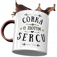 Kubek Bordowy Dla Córki Na Dzień Dziecka Prezent Z Nadrukiem Ze Zdjęciem