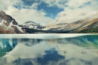 Fototapeta ŚCIENNA Jezioro Góry Natura do Sypialni 270x180