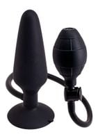 inflatable butt plug l black