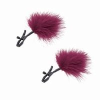 s&m   enchanted feather nipple clamps