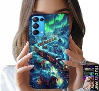 ETUI DO OPPO RENO5 4G 5G - POCIĄG, EKSPRES ŚWIĄTECZNY WZORY + SZKŁO