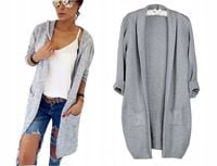 CIEPŁY TŁOCZONY KARDIGAN NARZUTKA SWETER 103