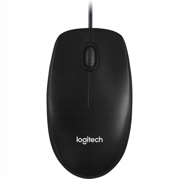 Myszka przewodowa optyczna Logitech M100 czarna zdjęcie 1