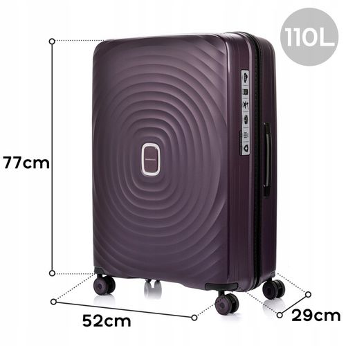 Walizka duża polipropylen lekka pojemna wytrzymała SwissBag 110l Echo 77 cm na Arena.pl