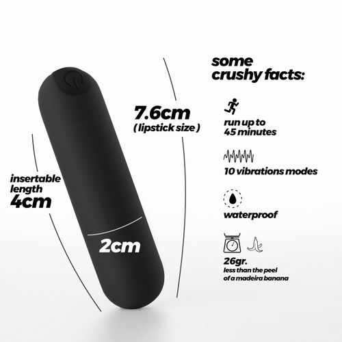 crushious imoan rechargeable vibrating bullet black na Arena.pl