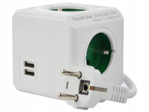 Listwa zasilająca PowerCube 4 gniazda 2xUSB 1.5m na Arena.pl