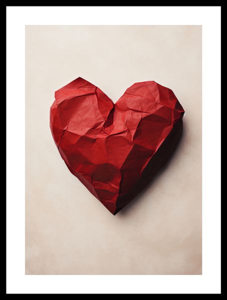 Plakat 29,7x42cm Kreślone Serce zdjęcie 3