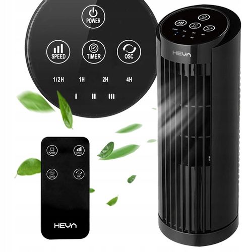 Wentylator kolumnowy HEVA PIX wiatrak biurkowy cichy stojący pilot LED na Arena.pl