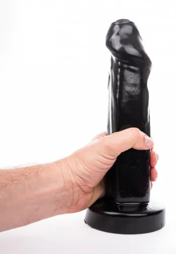 hung system model uncut 27 cm - czarny element anatomiczny z mocowaniem na Arena.pl