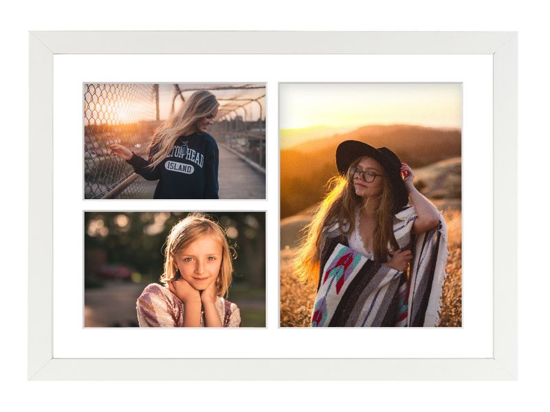 Ramka na 3 zdjęcia Hekla 30x40x3 galeria biały 1szt. zdjęcie 1