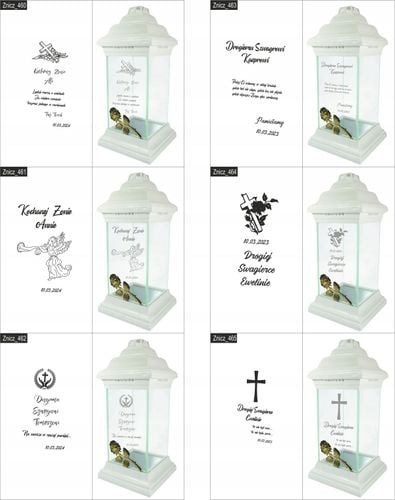 ZNICZ kapliczka WŁASNY GRAWER DLA BABCI lampion na Arena.pl