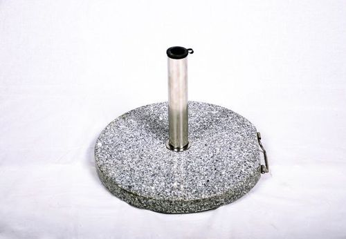 Podstawa z granitu i stali nierdzewnej okrągła z kółeczkami pod parasol 40k na Arena.pl