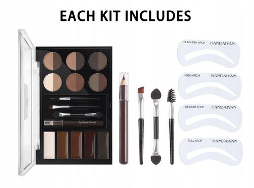 Paleta Do Makijażu Brwi Pomada Cienie Wosk Szablon na Arena.pl