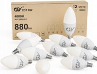 Żarówka LED GY E14, neutralna biel, 8 W, 4000 K, 880 lumenów (12 SZTUK)