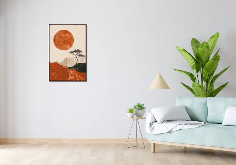 Plakat 53x81cm Afrykański Zachód Słońca zdjęcie 4