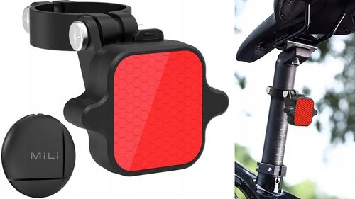 Lokalizator GPS LiTag MiLi lampka tylna do roweru światło rowerow IOS APPLE na Arena.pl