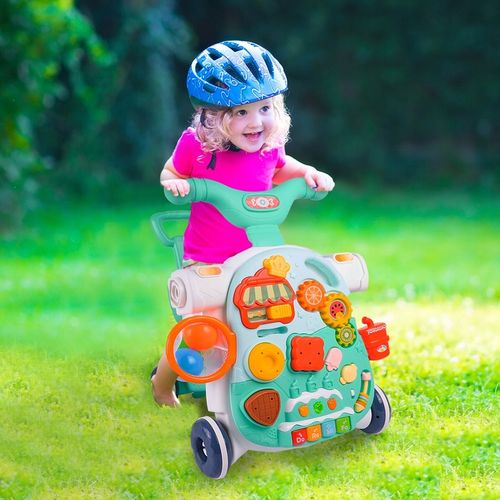 PCHACZ JEŹDZIK CHODZIK INTERAKTYWNY HULAJNOGA STOLIK 5w1 DLA DZIECI na Arena.pl