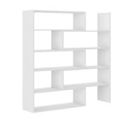 Biały regał wysuwany na książki regał z półkami