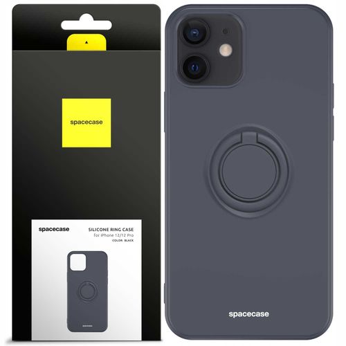 Spacecase Silicone Ring iPhone 12/12 Pro black na Arena.pl