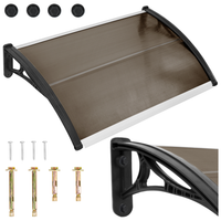 Daszek nad drzwi zadaszenie 100 x 60 cm brązowy