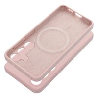 Futerał SILICONE 2mm do SAMSUNG S25 Edge kompatybilny z MagSafe pudrowy róż