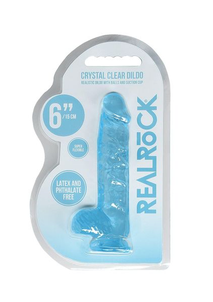 Realistic Dildo With Balls - 6""/ 15 Cm zdjęcie 1