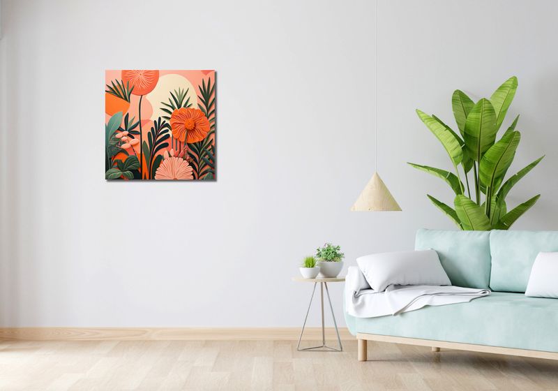 Obraz 60x60cm Koralowy Ogród zdjęcie 2