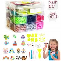 KORALIKI WODNE DO BIŻUTERII 10 000 KORALIKÓW MEGA BEADS ZESTAW DLA DZIECI