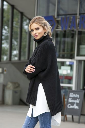 Sweter oversize F551 Ecru UNI na Arena.pl