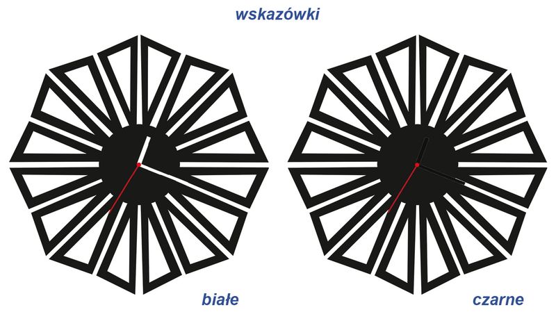 ZEGAR ŚCIENNY GEOMETRIA 38cm M 127.10 zdjęcie 3