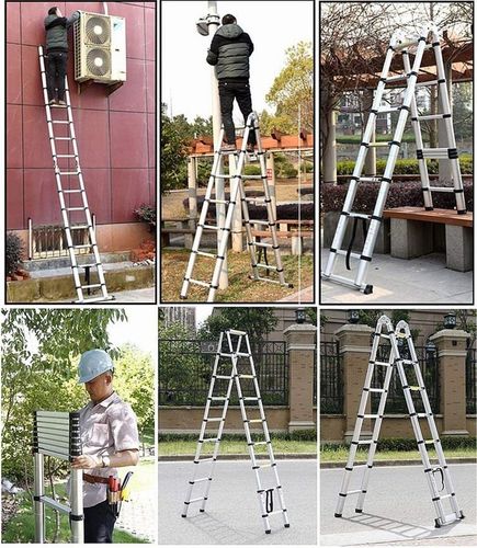 DRABINA TELESKOPOWA PRZEGUBOWA 5M 2XSTABIL /SCHODY na Arena.pl