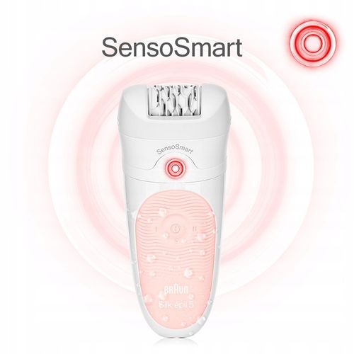 DEPILATOR BRAUN Silk-epil 5 (Wet&Dry) SensoSmart MICROGRIP + GŁOWICA SPA ! na Arena.pl