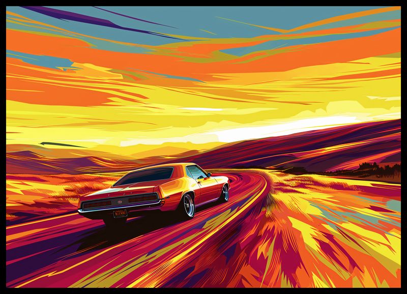 Plakat 70x50cm Pędź Przed Siebie zdjęcie 2