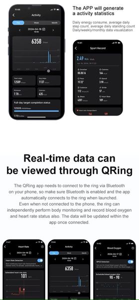 smart ring rubicon r6 deep grey size-9(us) smarub323 zdjęcie 5
