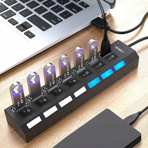 Rozdzielacz rozgałęźnik USB 7w1 na Arena.pl