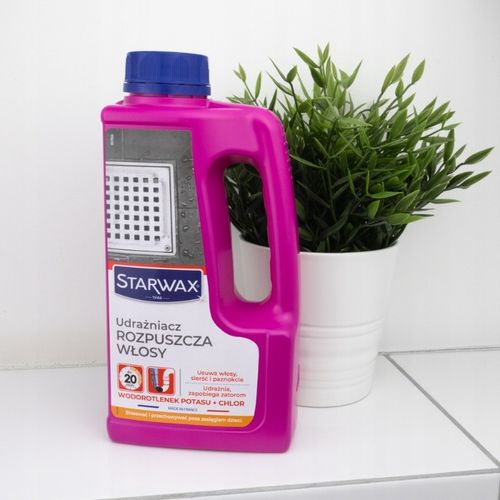 UDRAŻNIACZ ŚRODEK DO UDRAŻNIANIA RUR ROZPUSZCZA WŁOSY 900 ML STARWAX na Arena.pl