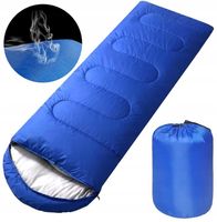 Śpiwór Turystyczny z Kapturem Ciepły Mumia Kołdra 2w1 Lekki + Pokrowiec