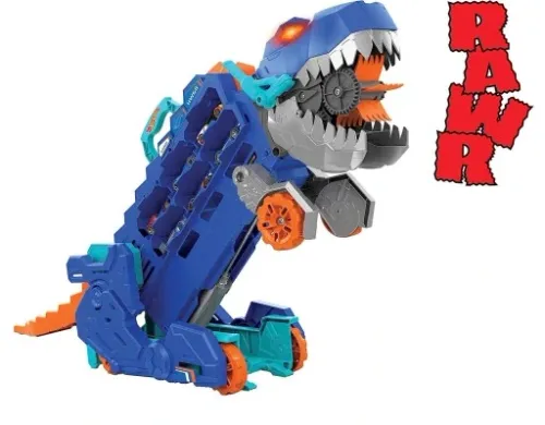 HOT WHEELS T-REX MEGA TRANSPORTER TORY WYŚCIGOWE na Arena.pl