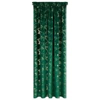 Zasłona gotowa RAJA 140x270 ciemnozielona welwet taśma