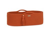 Kosz Mojżesza BOHO bawełniany Handmade z materacykiem - terracotta