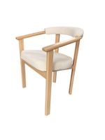 Fotel tapicerowany z drewna bukowego komfort elegancja w nowoczesnej formie