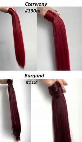 Doczepiany KUCYK kitka 60 cm jak Naturalne CAŁKOWICIE MATOWE ! Kolory na Arena.pl