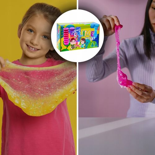 ZESTAW SLIME DO ROBIENIA GLUTÓW WIELKI KREATYWNY 120w1 BOX FABRYKA PREZENT na Arena.pl