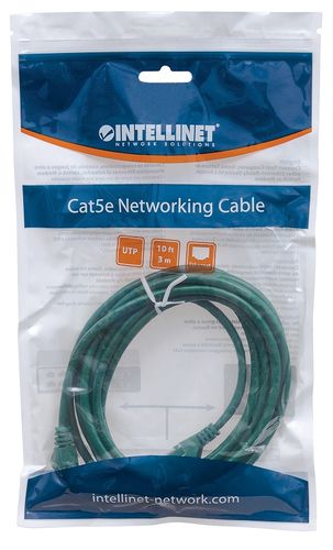 PATCH CORD INTELLINET CAT5E UTP 5,0M ZIELONY 100% MIEDŹ 319836 na Arena.pl