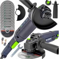 SZLIFIERKA KĄTOWA DIAX KĄTÓWKA MOCNA 1600W Z REGULACJĄ + 10 TARCZ