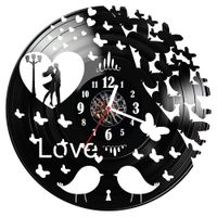 Zegar ścienny z płyty winylowej Miłość 291.14