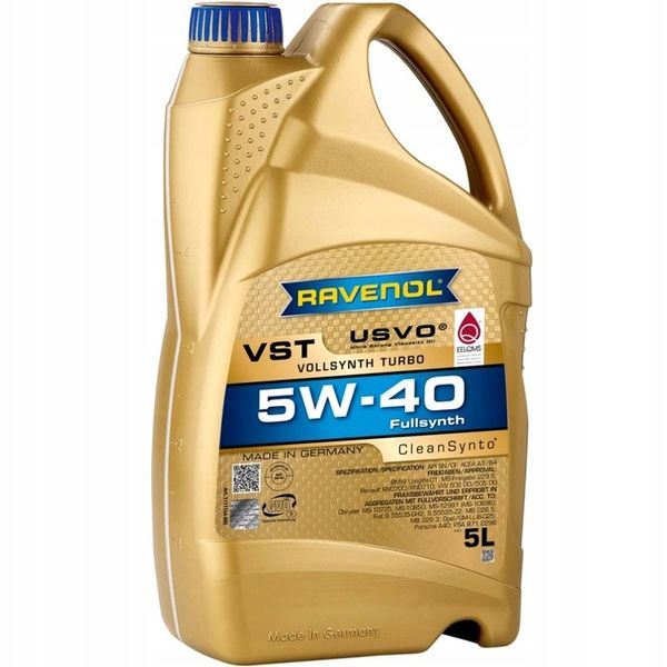 Ravenol Turbo VST 5W40 5L zdjęcie 1