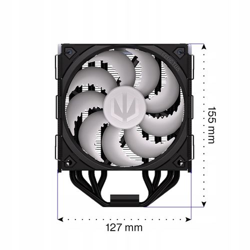 Chłodzenie procesora powietrzem ENDORFY Fera 5 Black ARGB, 120mm, TDP 220W na Arena.pl