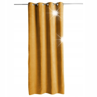 ZASŁONA OKIENNA żółta do salonu elegancka 140x260