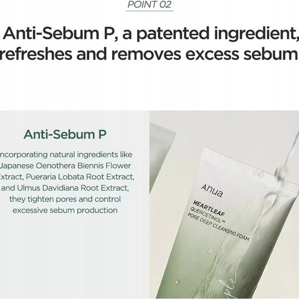 ANUA Heartleaf Quercetinol Pore Deep Foam MyjąCa Pianka Do Twarzy 150 ml zdjęcie 7